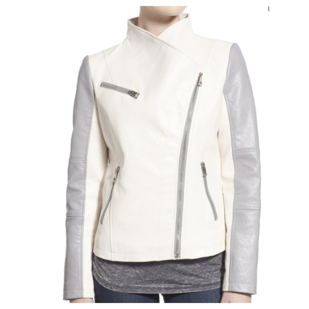GUESS FAUX LEATHER MOTO